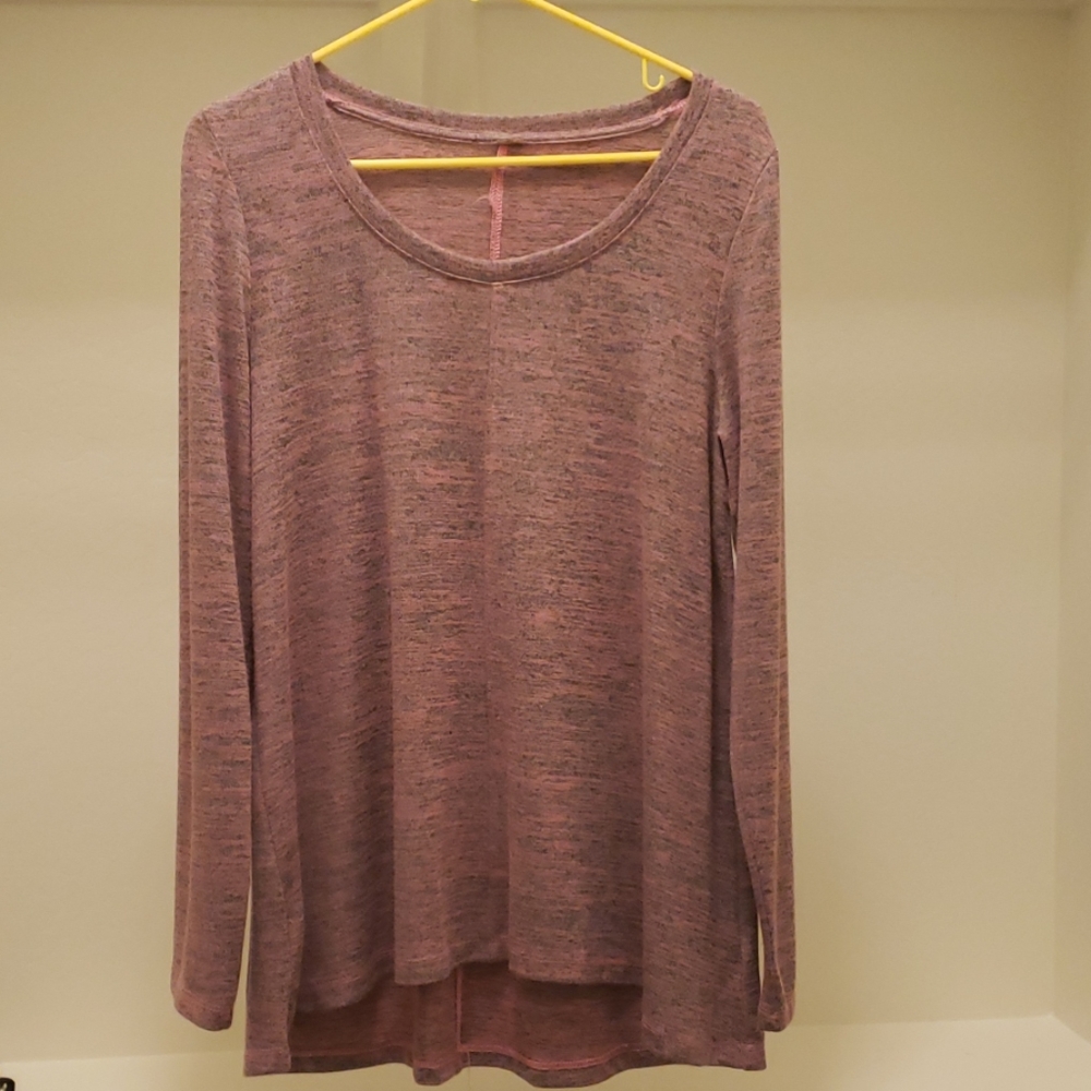 Heathered pink long sleeve Jones New York shirt